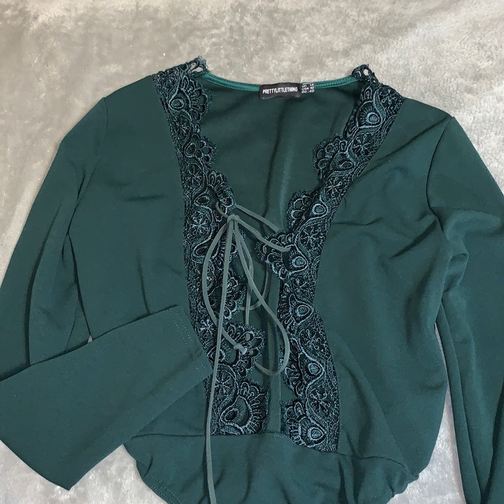 Sexy long sleeve body suit